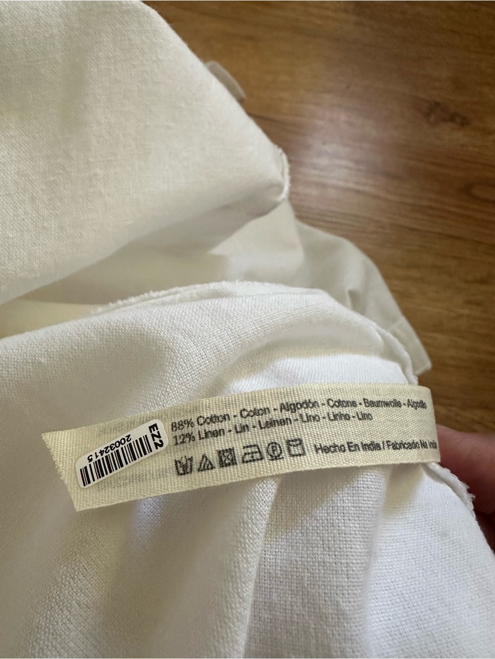 Free People White Button Front Dress M Cotton Linen - Picture 7 of 16
